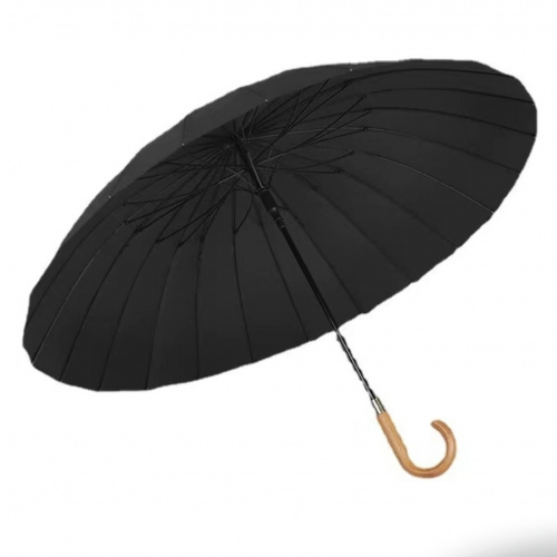 Зонт-трость Ame Yoke, 24 сп., спица 64см, черный