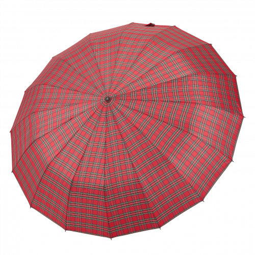 Зонт Ame Yoke, 16 сп., спица 58см, красная клетка